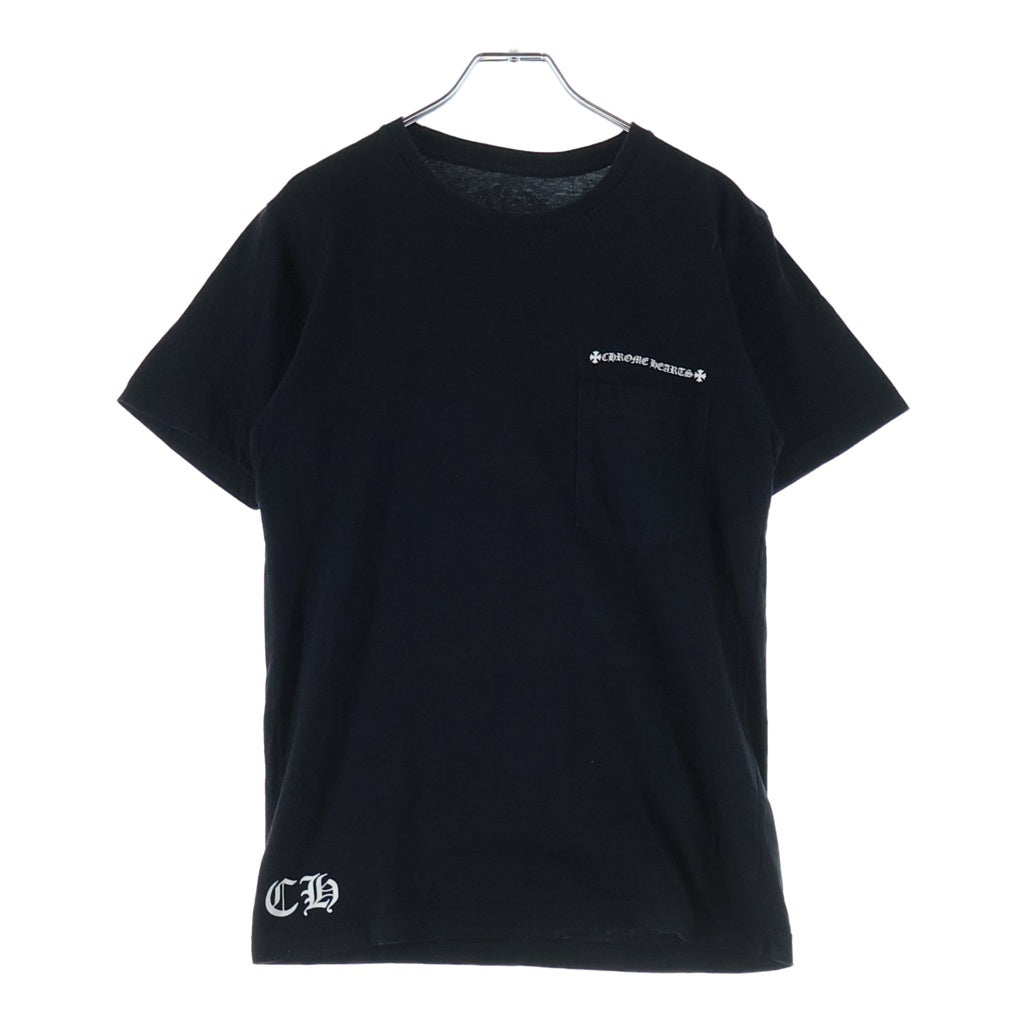 CHROME HEARTS(クロムハーツ) CH PLS CHプラスプリント クルーネック半袖Tシャツカットソー ブラック