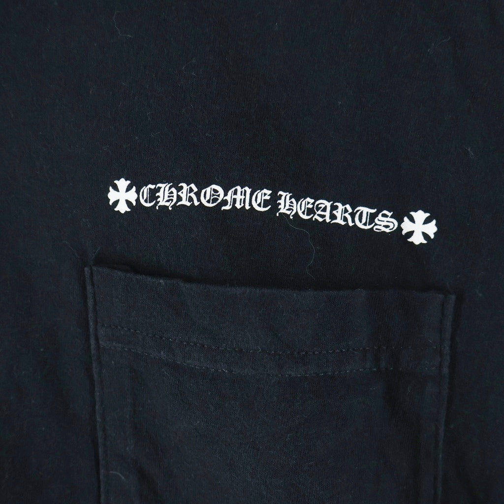 CHROME HEARTS(クロムハーツ) CH PLS CHプラスプリント クルーネック半袖Tシャツカットソー ブラック