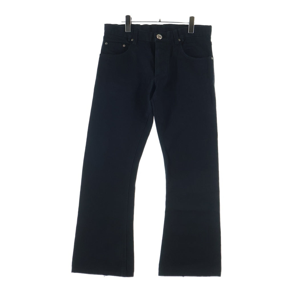 CHROME HEARTS(クロムハーツ) DNM PANTS CRS BTN クロスボールボタン フレアデニムパンツ ブラック