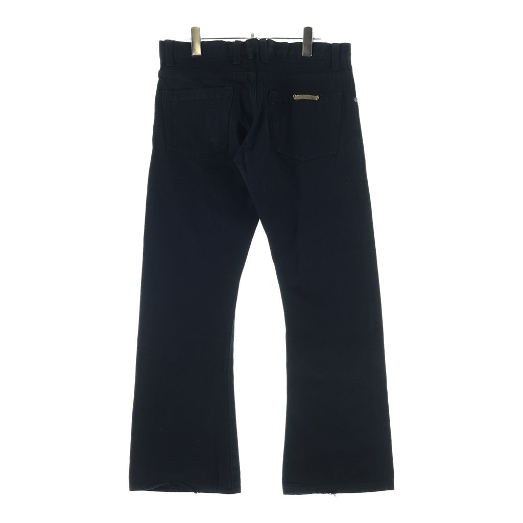 CHROME HEARTS(クロムハーツ) DNM PANTS CRS BTN クロスボールボタン フレアデニムパンツ ブラック