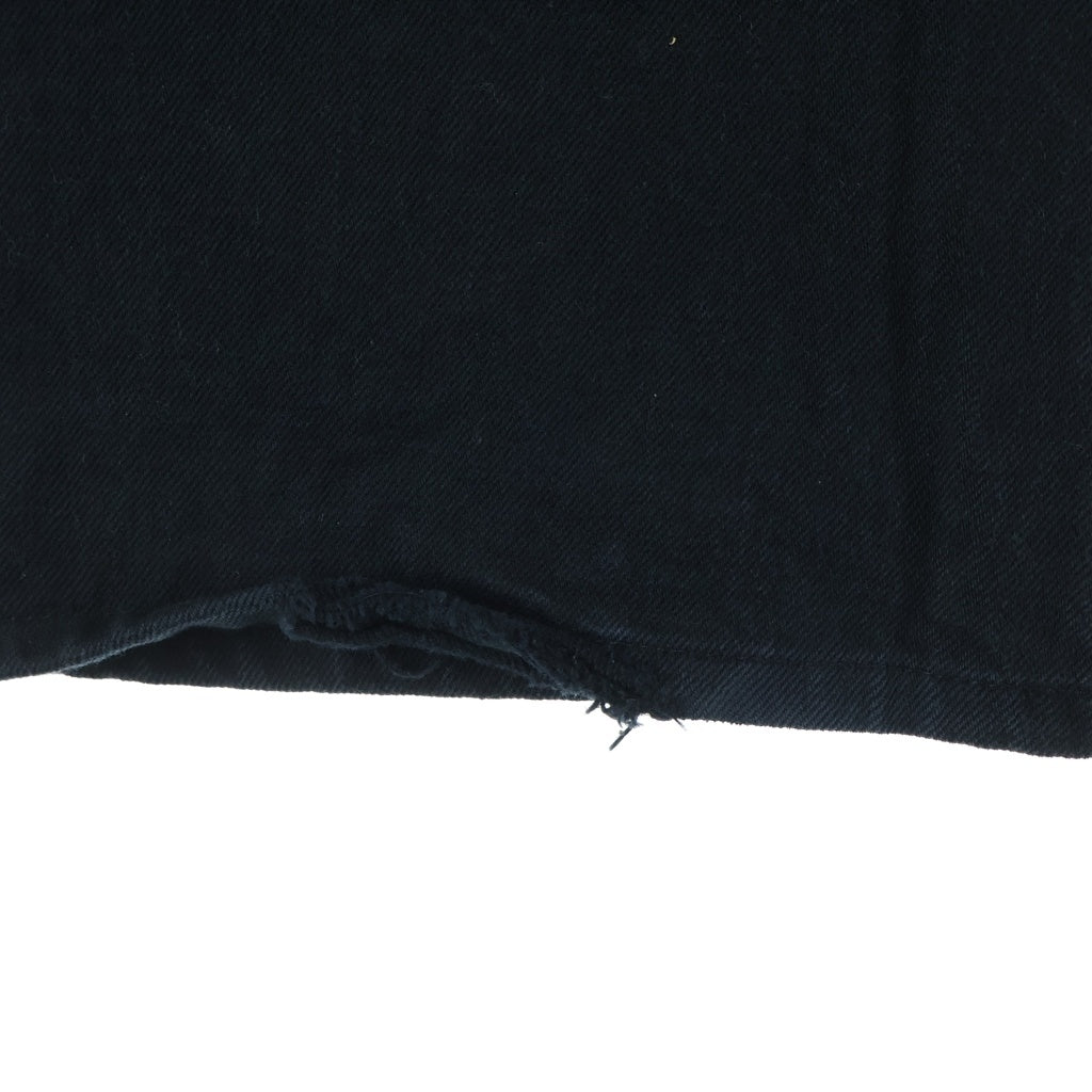 CHROME HEARTS(クロムハーツ) DNM PANTS CRS BTN クロスボールボタン フレアデニムパンツ ブラック