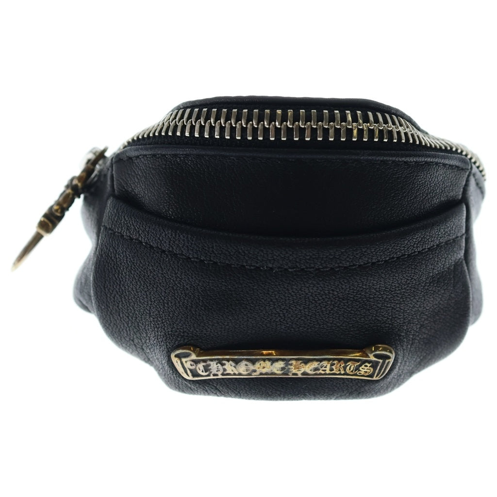 CHROME HEARTS(クロムハーツ) WRISTHER SNAT PACK スナットパックウォレット レザーブレスレット ブラック