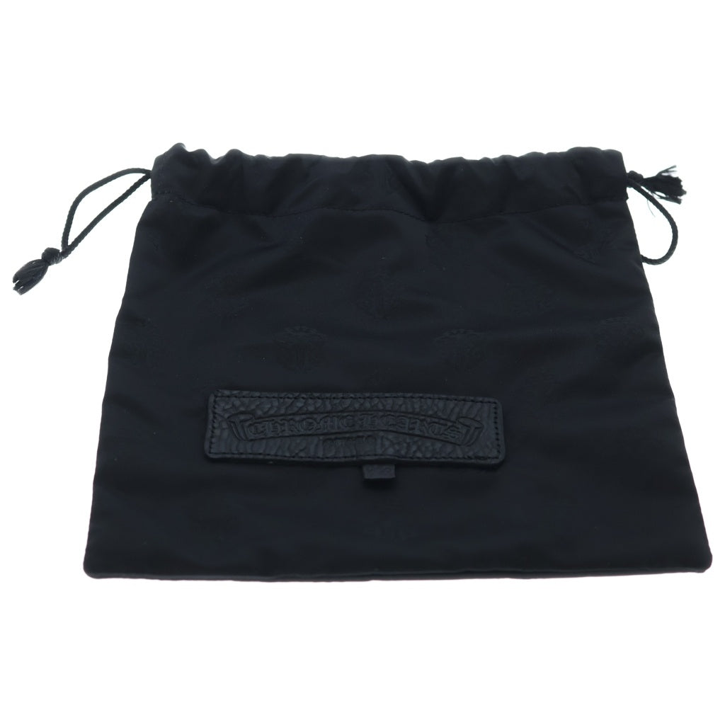 CHROME HEARTS(クロムハーツ) WRISTHER SNAT PACK スナットパックウォレット レザーブレスレット ブラック