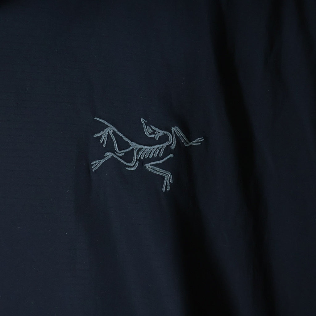 ARC'TERYX(アークテリクス) Atom SV Hoody エンブレム刺繍 ジップアップ アトム ナイロンパーカー ブラック X000009902