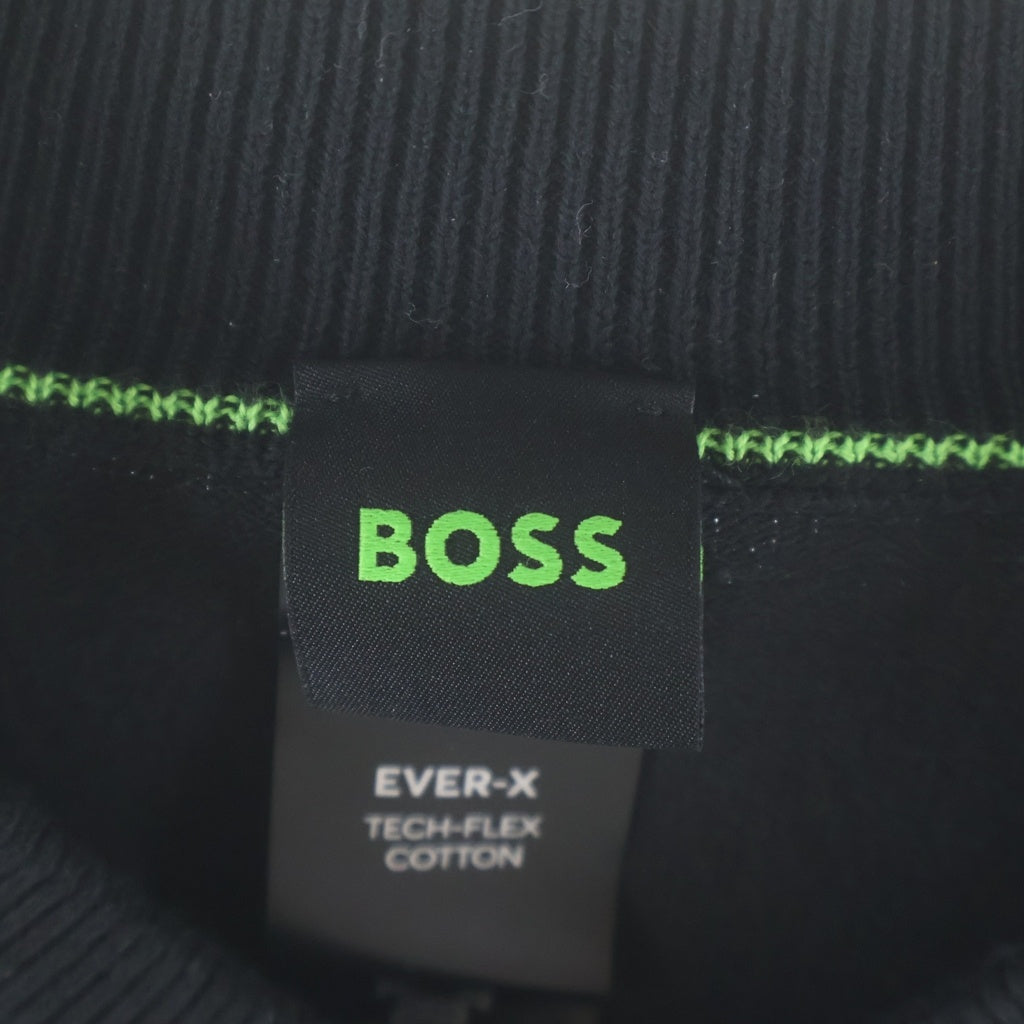 BOSS(ボス) K Ever-X Hy フロントロゴ ジップアップ ナイロンニットジャケット ブラック 10266574