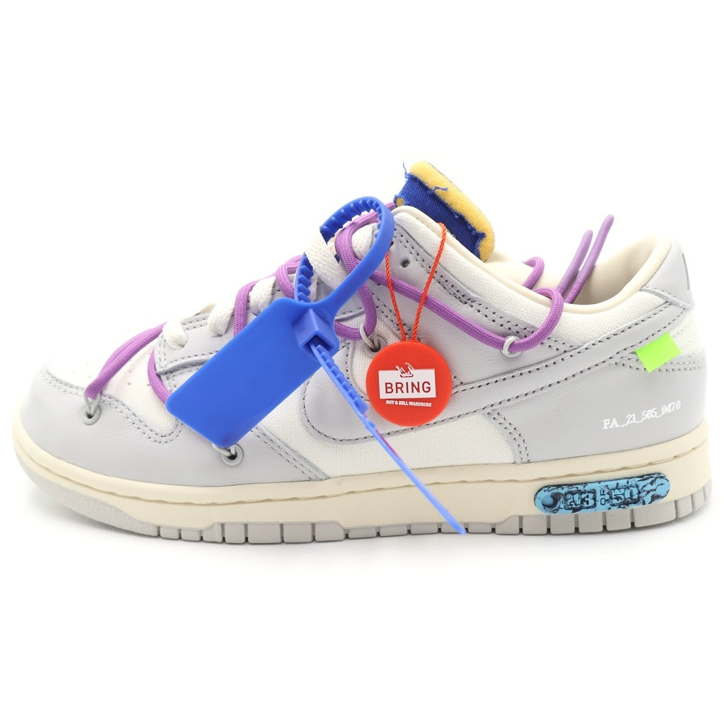 NIKE(ナイキ) ×Off-White Dunk Low1 of 50 Lot.48 オフホワイト ダンク ローカットスニーカー グレー US9/27cm DM1602-107