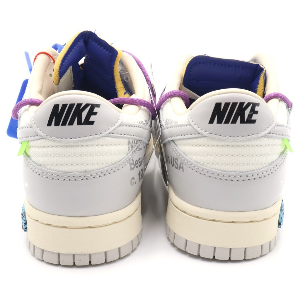 NIKE(ナイキ) ×Off-White Dunk Low1 of 50 Lot.48 オフホワイト ダンク ローカットスニーカー グレー US9/27cm DM1602-107