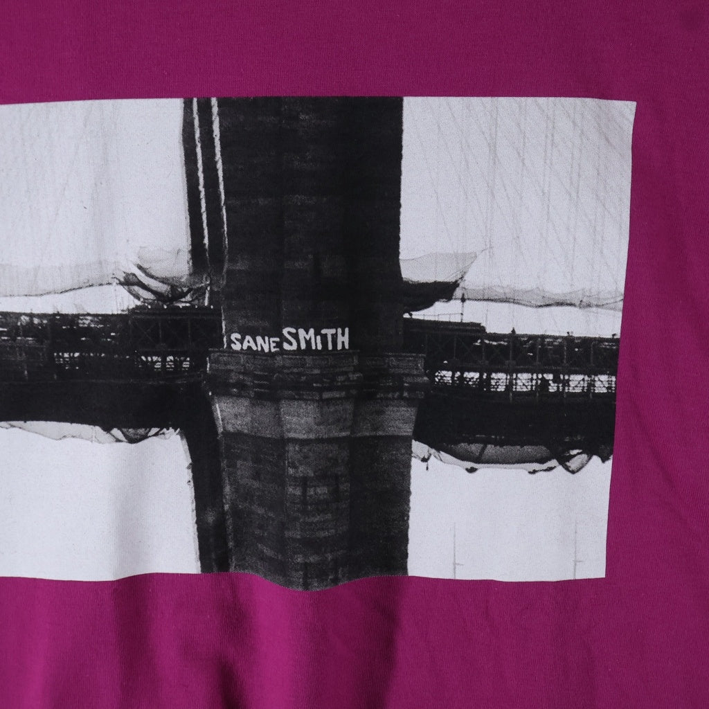 SUPREME(シュプリーム) 19AW SANE SMITH Bridge TEE フロントプリント クルーネック半袖Tシャツカットソー ピンク