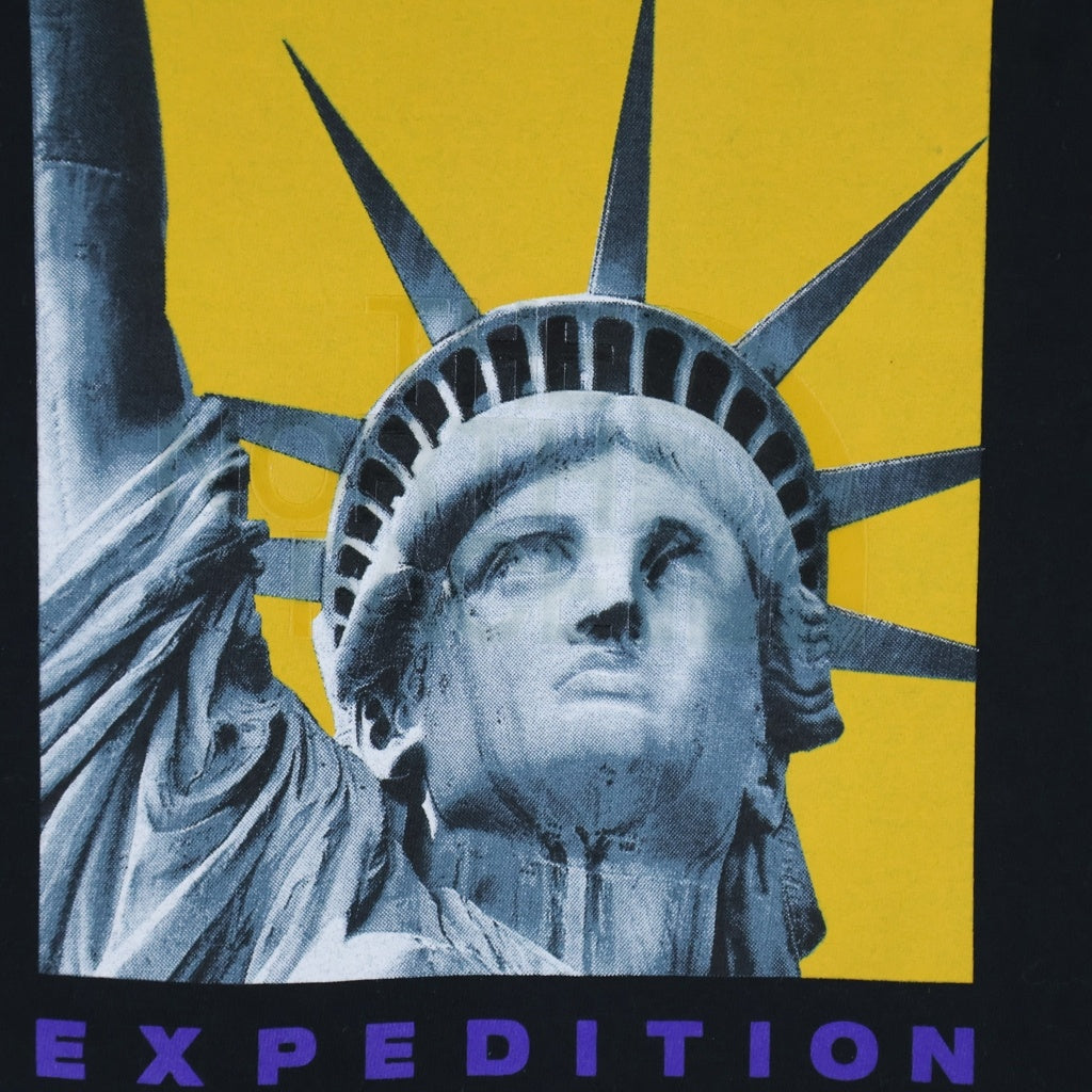 SUPREME(シュプリーム) Statue Of Liberty TEE 胸ロゴプリント クルーネック半袖Tシャツカットソー ブラック