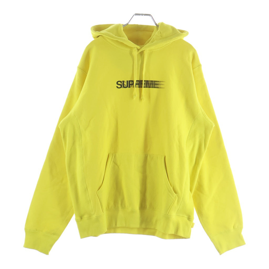SUPREME(シュプリーム) 20SS Motion Logo Hooded Swetshirt フロントモーションロゴ プルオーバーパーカー イエロー
