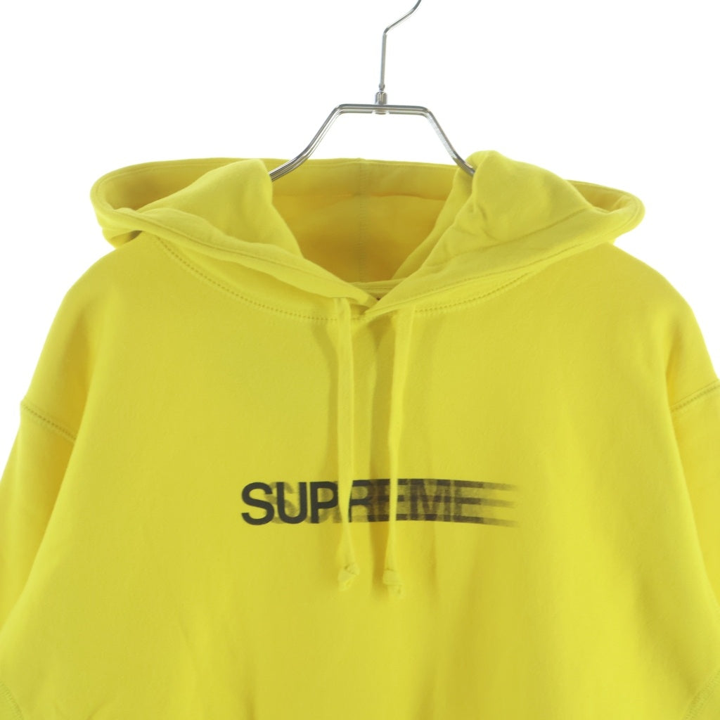 SUPREME(シュプリーム) 20SS Motion Logo Hooded Swetshirt フロントモーションロゴ プルオーバーパーカー イエロー