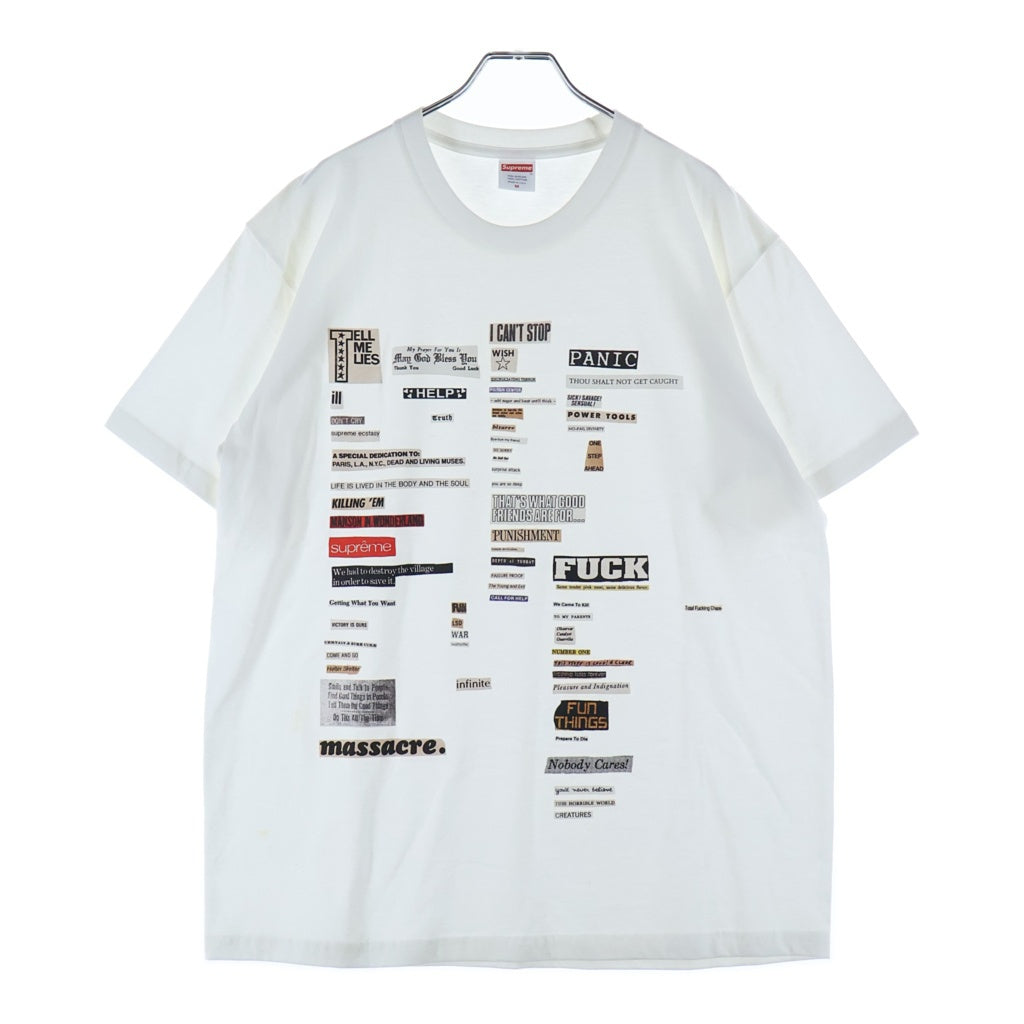 SUPREME(シュプリーム) 18AW Cutots TEE フロントロゴプリント クルーネック半袖Tシャツカットソー ホワイト