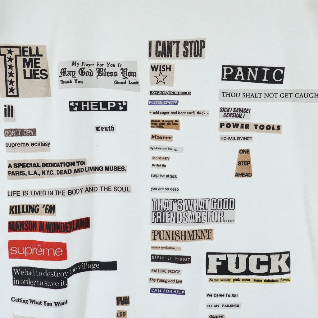 SUPREME(シュプリーム) 18AW Cutots TEE フロントロゴプリント クルーネック半袖Tシャツカットソー ホワイト