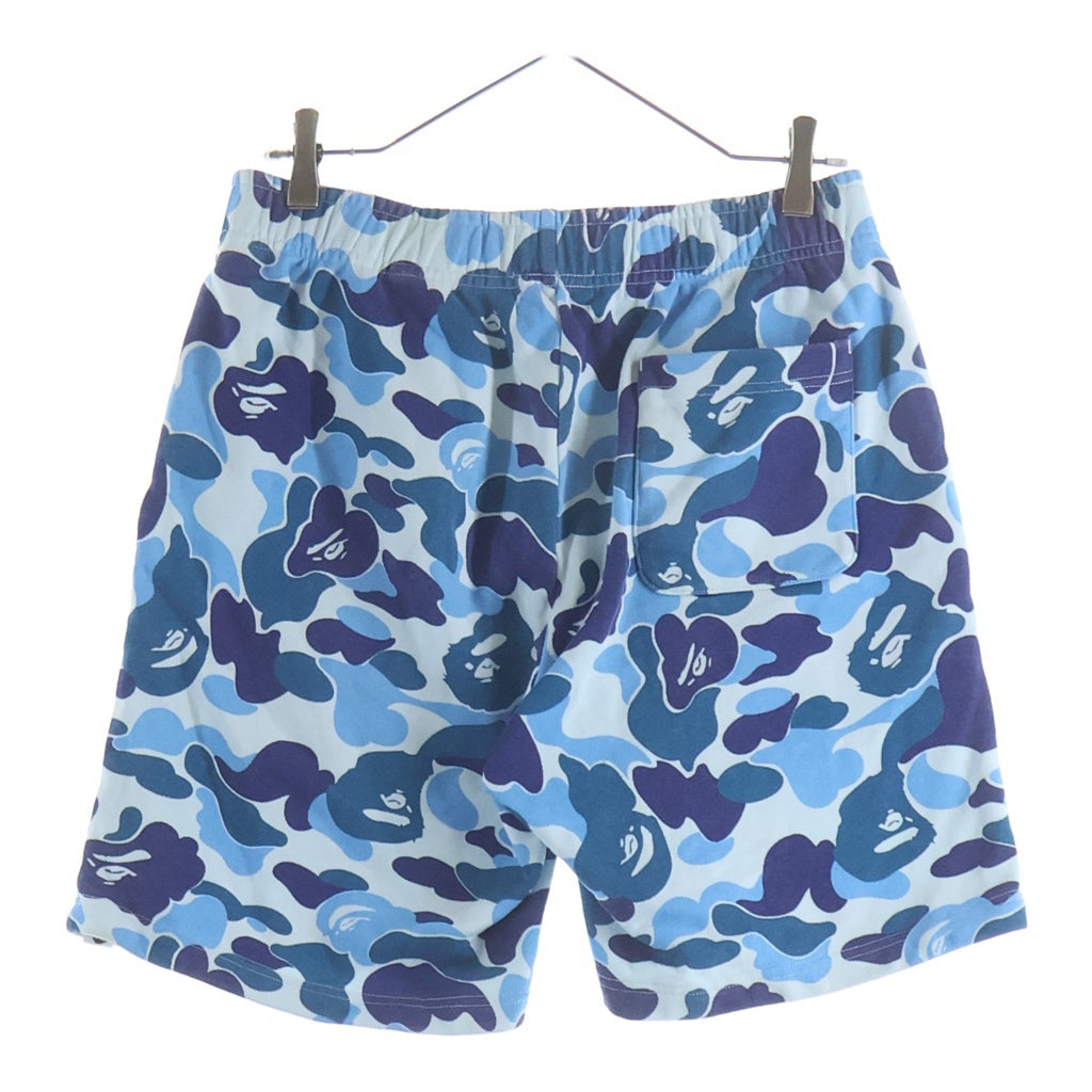 A BATHING APE(アベイシングエイプ) ABC CAMO SHARK SWEAT SHORTS カモシャークスウェットハーフパンツ ブルー 1M30-153-004