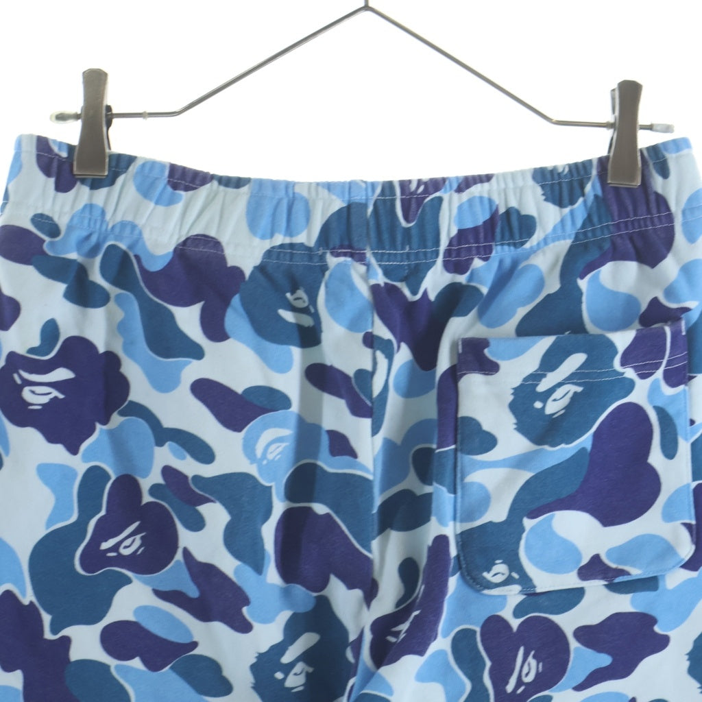 A BATHING APE(アベイシングエイプ) ABC CAMO SHARK SWEAT SHORTS カモシャークスウェットハーフパンツ ブルー 1M30-153-004