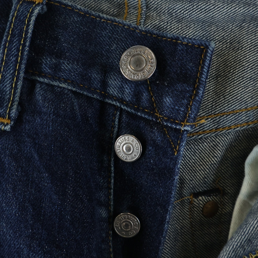 Levi's VINTAGE CLOTHING(リーバイス ビンテージ クロージング) 90S 1955復刻 501XX BIG E ボタンフライ ストレートデニムパンツ インディゴ 501-0003
