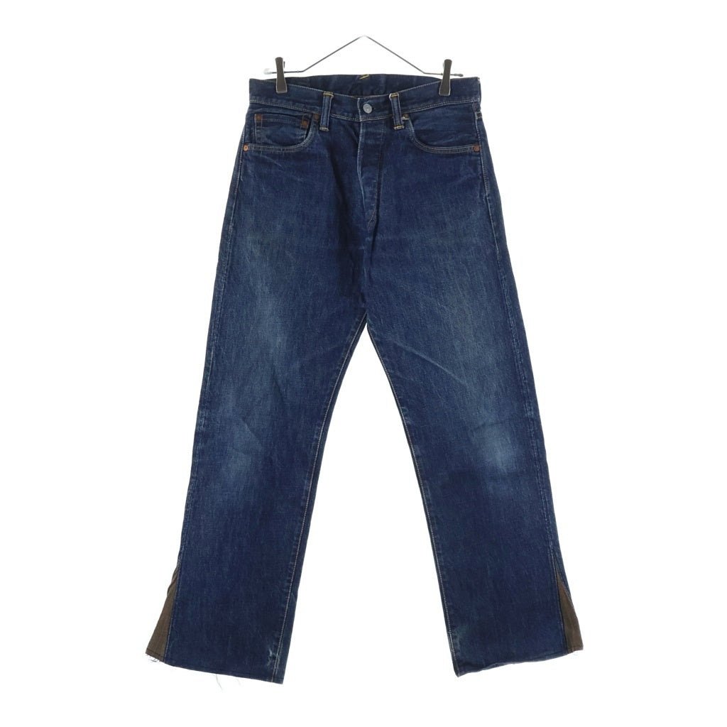 EVISU エビス 2000 No.2 カモメプリント ボタンフライ ストレートデニムパンツ インディゴ EVISU(エビス) 2000 No.2 カモメプリント ボタンフライ ストレート