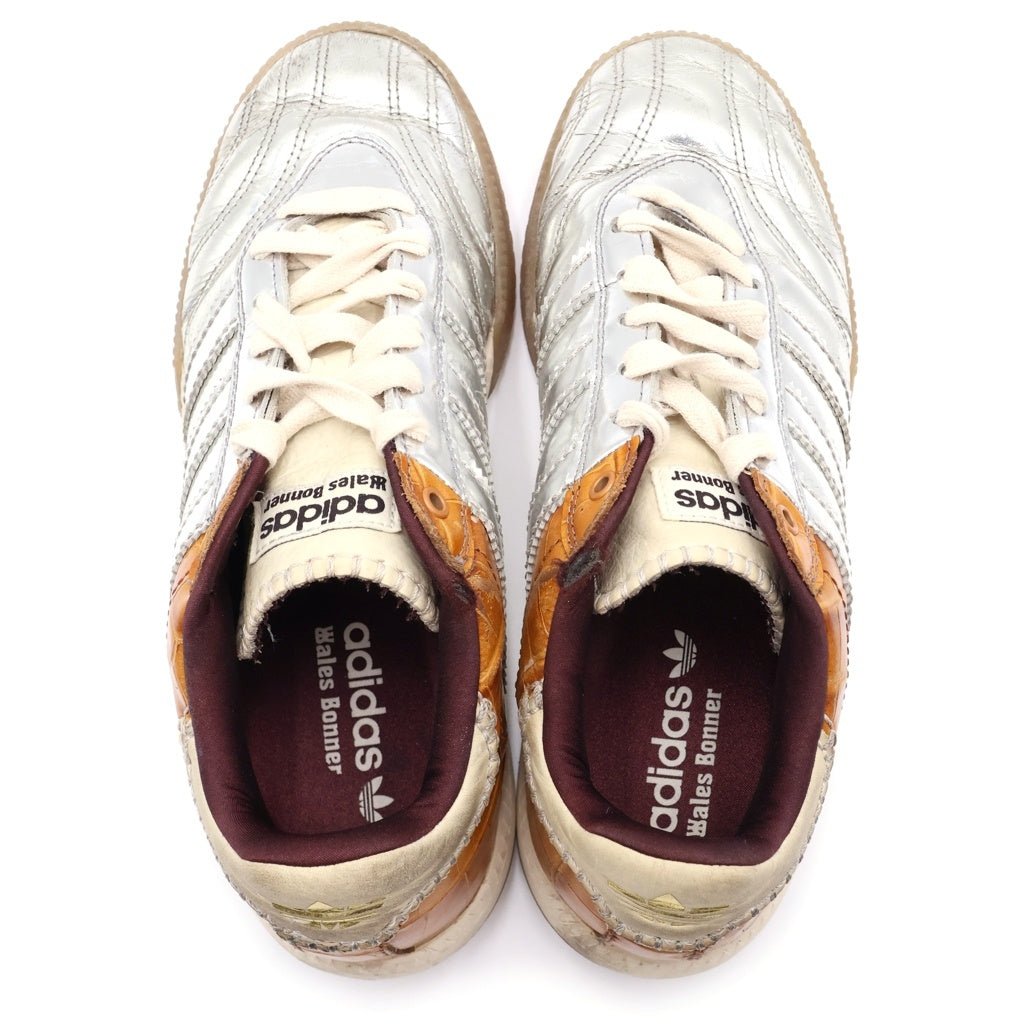 adidas(アディダス) ×Wales Bonner MN Samba Silver Metallic Easy Yellow MN サンバ メタリック シルバーメタリック イージーイエロー ローカットスニーカー IH5777