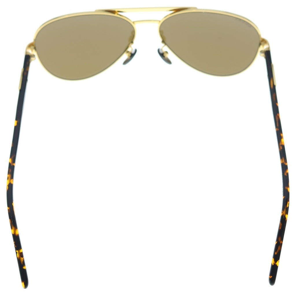 GUCCI(グッチ) サイドテンプルロゴ ウェリントンサングラス ゴールド GG1163S
