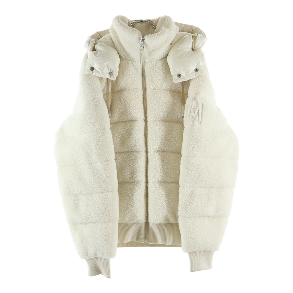 MACKAGE(マッカージュ) ADRIAN アドリアン ボアフーデッドダウンジャケット ホワイト 10122226-2A