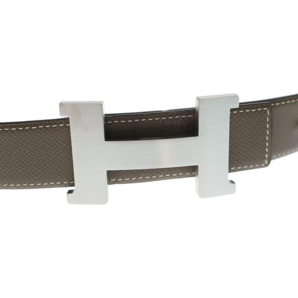 HERMES(エルメス) コンスタンスH Hロゴバックル リバーシブルベルト X刻印 ブラック/ブラウン