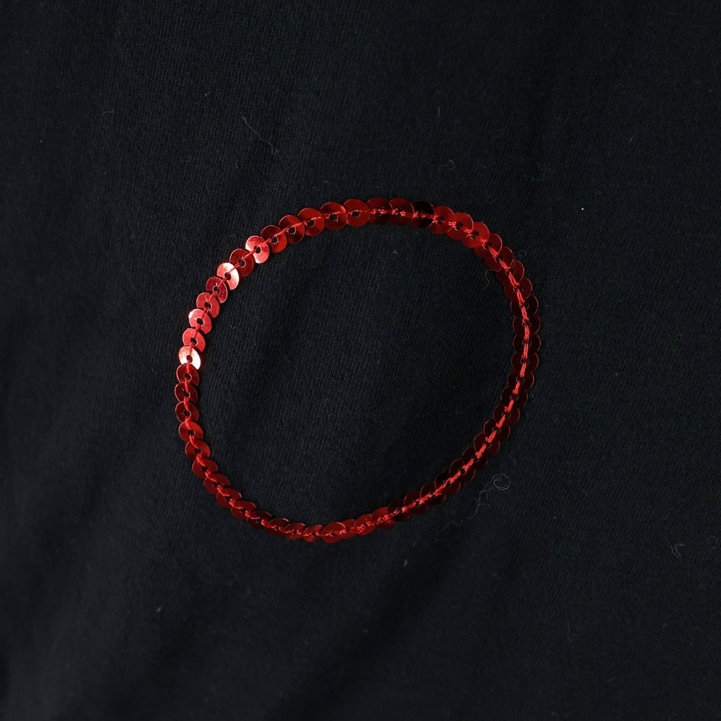 COMME des GARCONS COMME des GARCONS(コムデギャルソンコムデギャルソン) 24AW スパンコール装飾 クルーネック長袖Tシャツカットソー レディース ブラック RN-T002