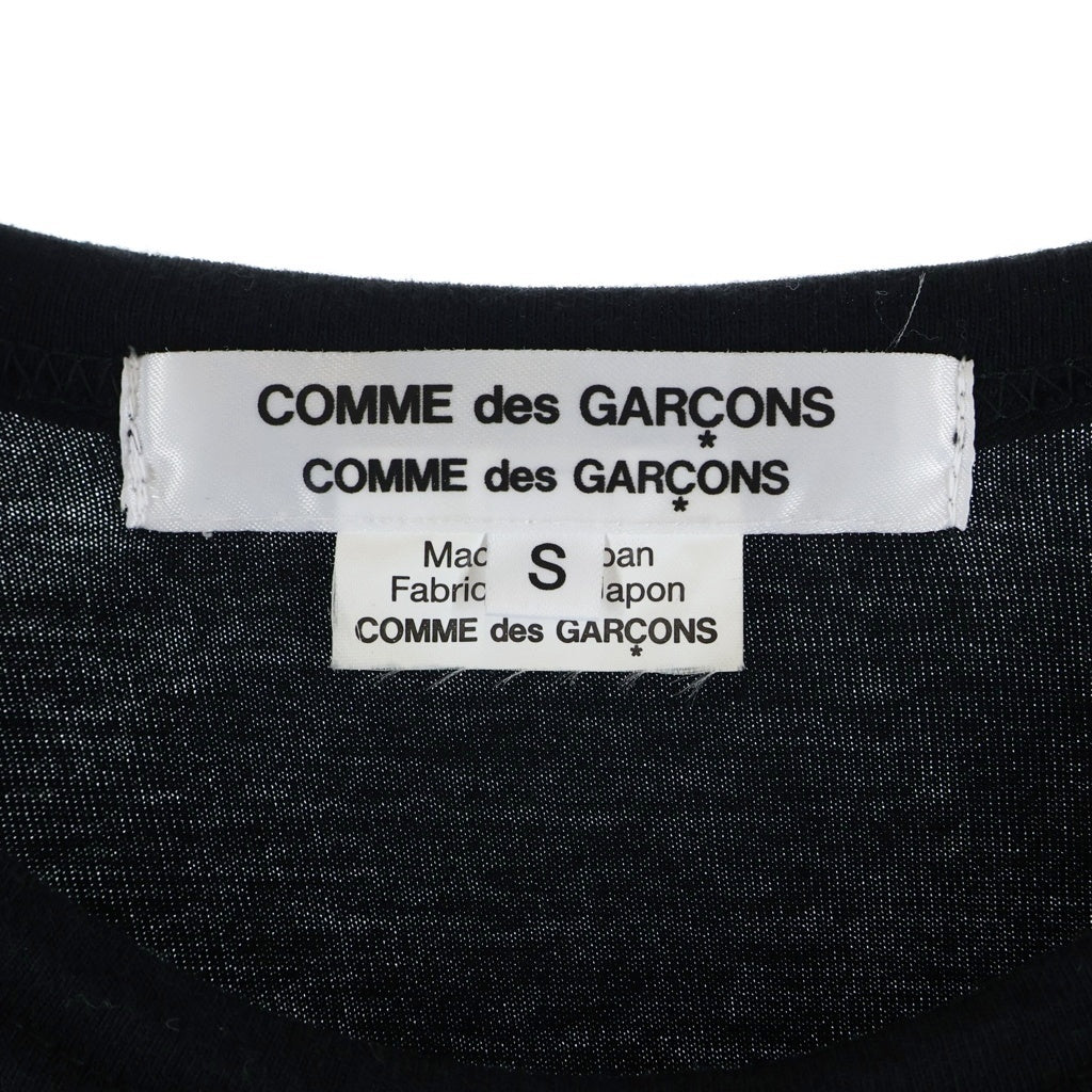 COMME des GARCONS COMME des GARCONS(コムデギャルソンコムデギャルソン) 24AW スパンコール装飾 クルーネック長袖Tシャツカットソー レディース ブラック RN-T002