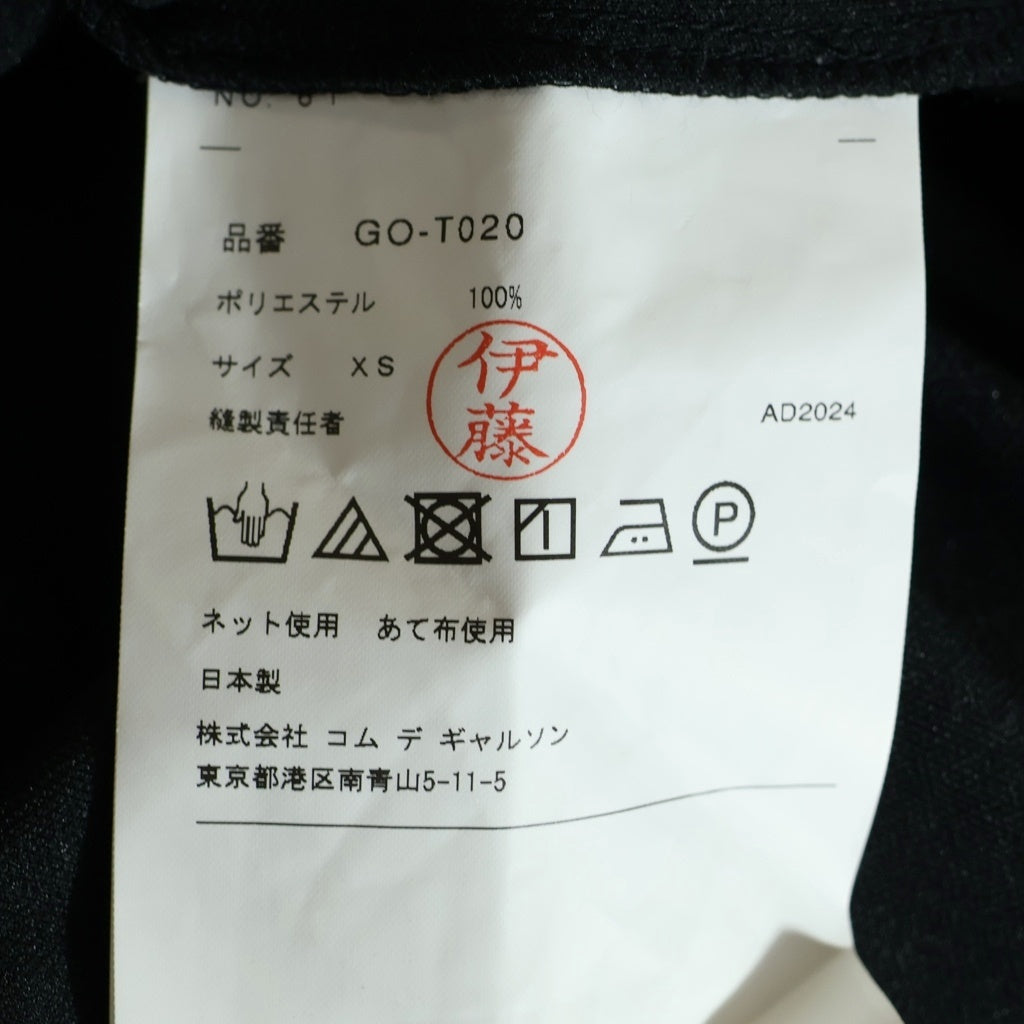 COMME des GARCONS(コムデギャルソン) 25SS 5本袖クルーネック長袖Tシャツカットソー レディース ブラック GO-T020