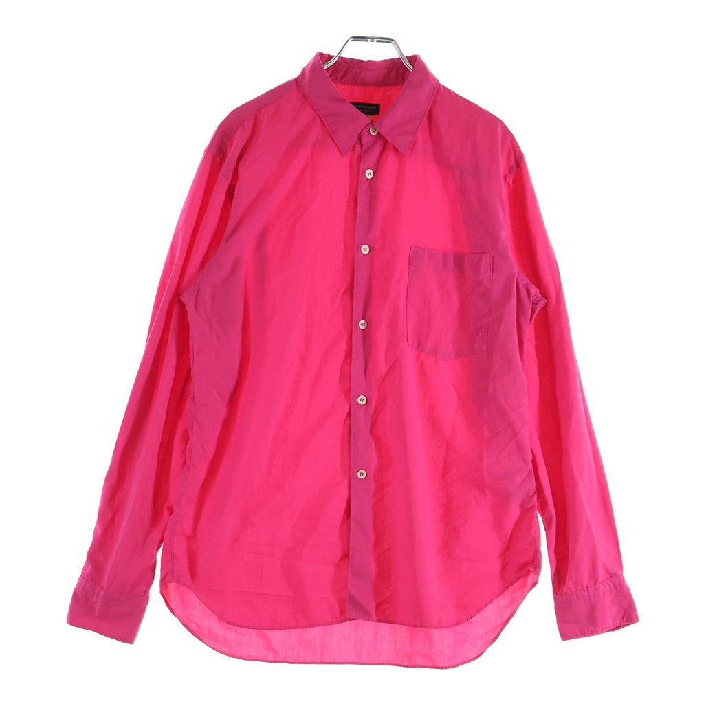 COMME des GARCONS HOMME PLUS(コムデギャルソンオムプリュス) 25SS ボタンダウン長袖シャツ ピンク PO-B032 レディース