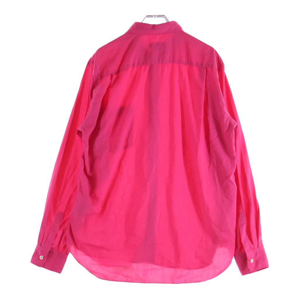 COMME des GARCONS HOMME PLUS(コムデギャルソンオムプリュス) 25SS ボタンダウン長袖シャツ ピンク PO-B032 レディース
