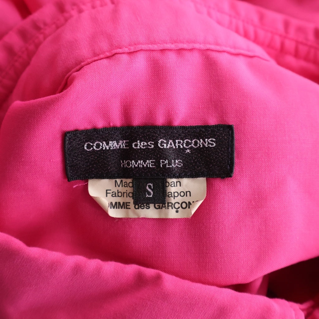 COMME des GARCONS HOMME PLUS(コムデギャルソンオムプリュス) 25SS ボタンダウン長袖シャツ ピンク PO-B032 レディース