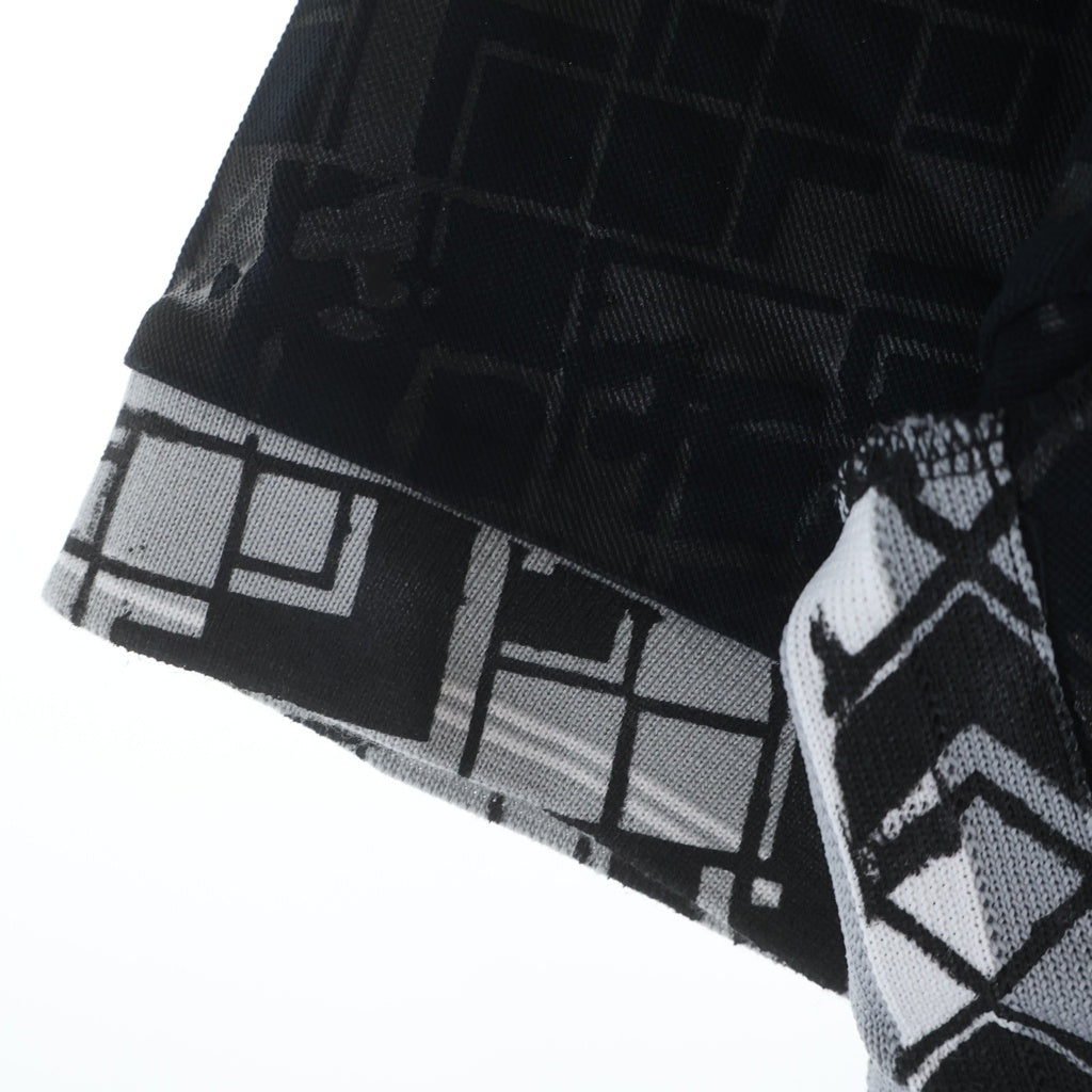 COMME des GARCONS SHIRT(コムデギャルソンシャツ) メッシュ切り替えデザイン 半袖ポロシャツ ブラック S13808