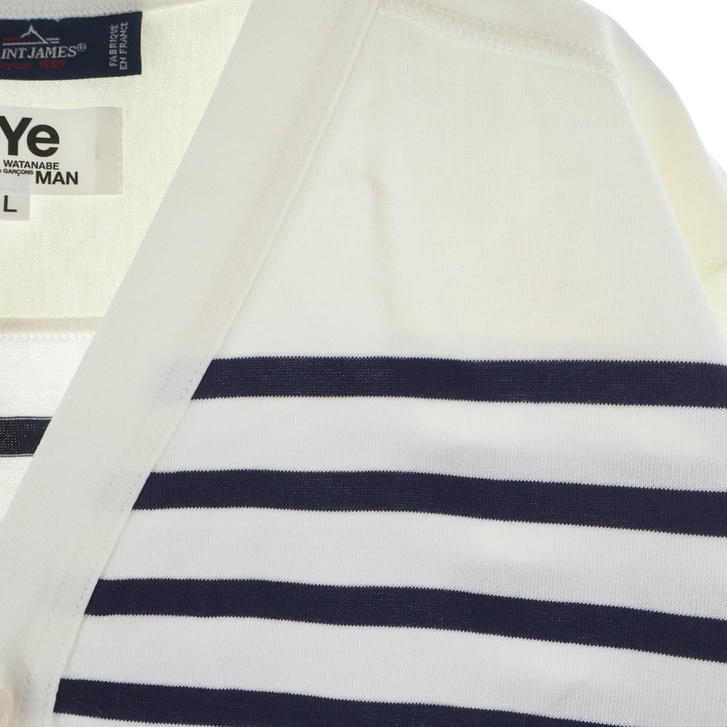 COMME des GARCONS(コムデギャルソン) 20SS ×Saint James ×セントジェームス ボーダーコットン長袖カーディガン WE-T901