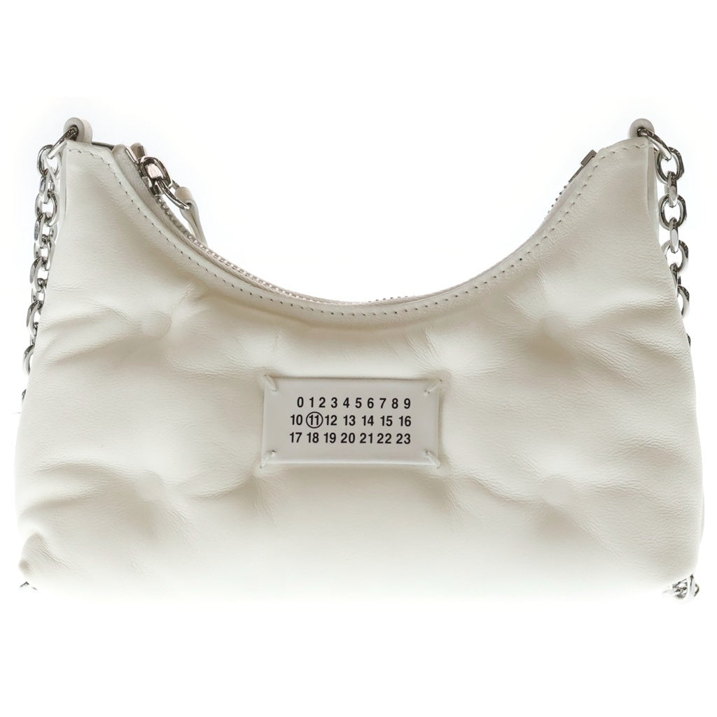 Maison Margiela(メゾンマルジェラ) GLAM SLAM HOBO MICRO グラムスラム ホーボー マイクロ ラムレザーハンドショルダーバッグ ホワイト SB1WG0021 レディース