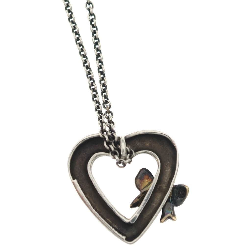 TIFFANY & Co.(ティファニー) heart and ribbon ハート リボン チェーンネックレス シルバー