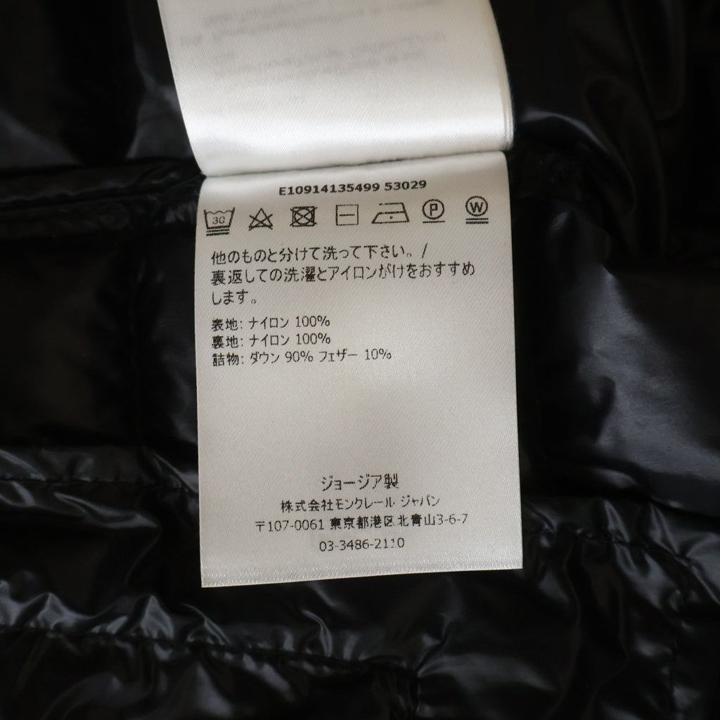 MONCLER(モンクレール) ACORUS アコルス ショルダーロゴワッペン ジップアップ ダウンジャケット ブラック レディース E10914135499 53029