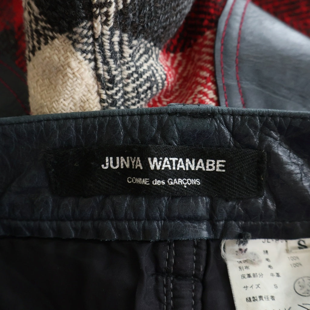 JUNYA WATANABE COMME des GARCONS(ジュンヤワタナベ コムデギャルソン) 13AW 異素材切替 デニムチェックパンツ レディース マルチカラー JL-P007