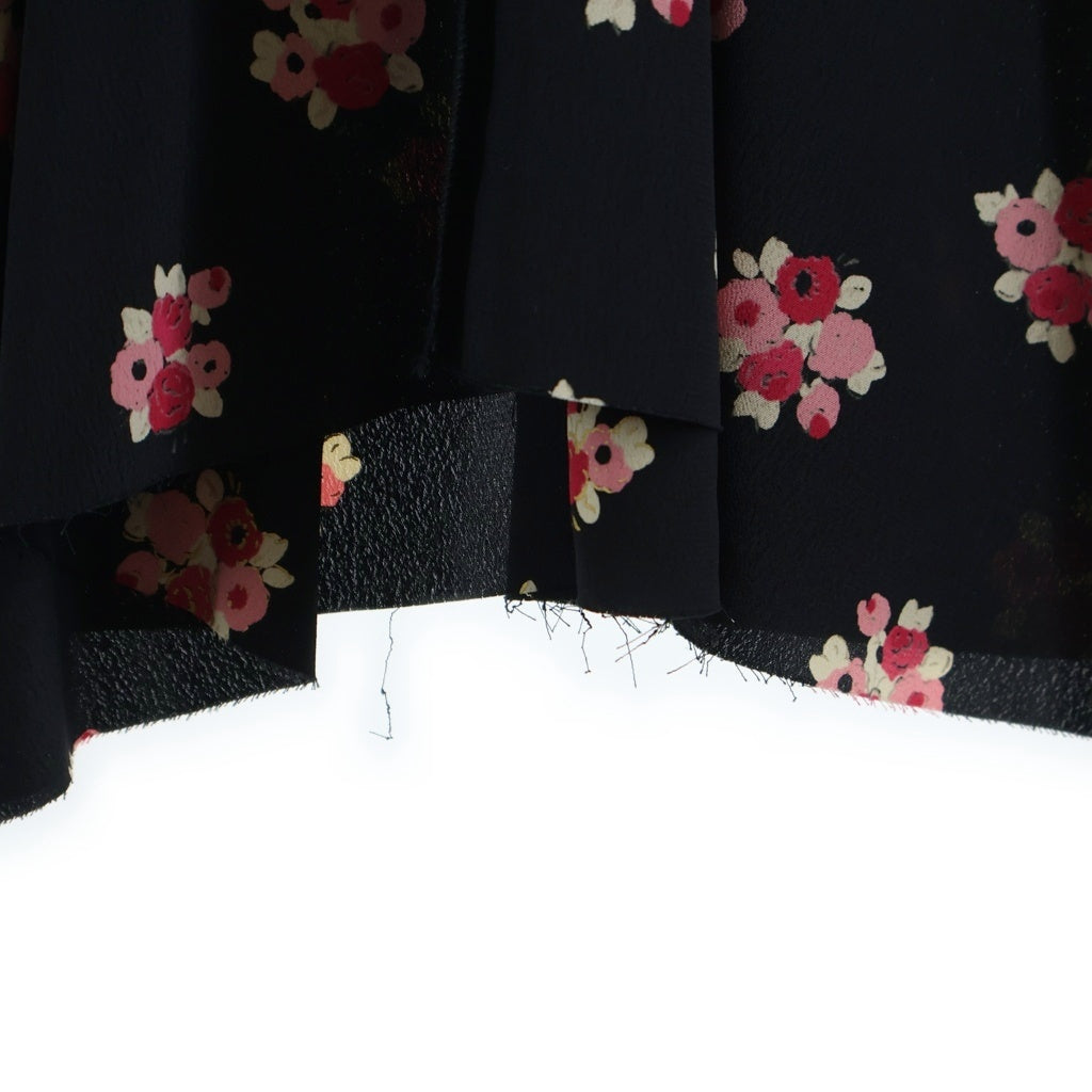 JUNYA WATANABE COMME des GARCONS(ジュンヤワタナベ コムデギャルソン) 17SS 総花柄 半袖開襟ワンピース レディース ブラック JS-O009