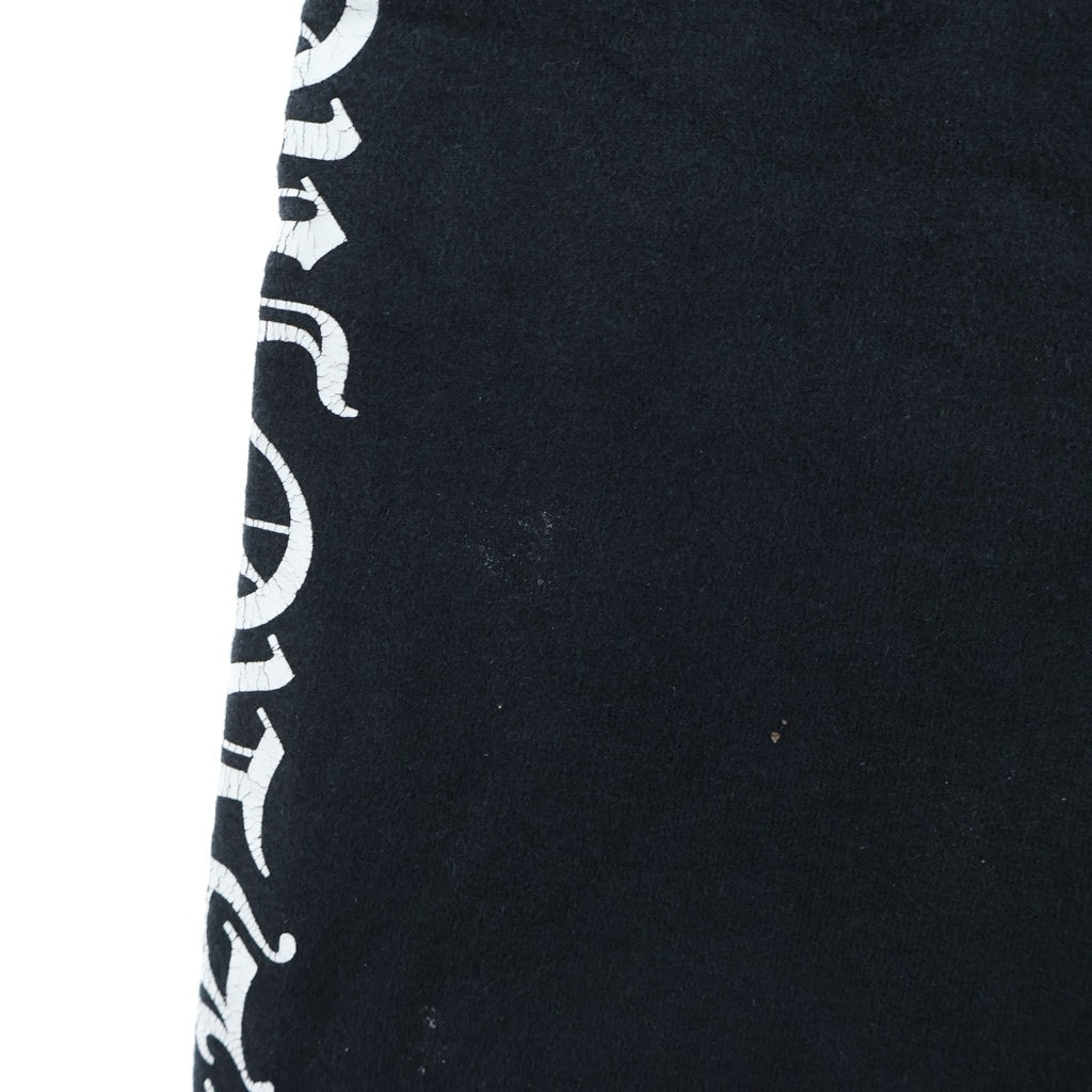CHROME HEARTS(クロムハーツ) SWTSHRT PANTS フロントスクロールラベル 再度ロゴプリント スウェットパンツ ブラック
