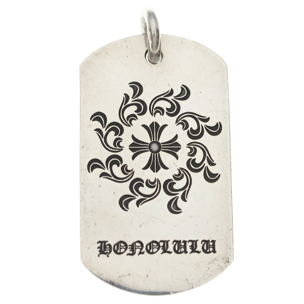 CHROME HEARTS D TAG LRG LTD ラージドッグタグ CHROME HEARTS(クロムハーツ) D TAG LRG LTD ホノルル限定 ラージ