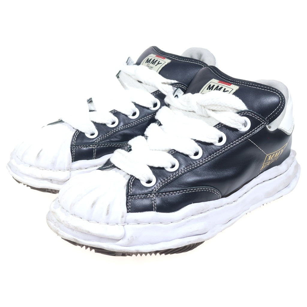 MIHARA YASUHIRO(ミハラヤスヒロ) BLAKEY PUFFER LOW ブレイキー パッファーレザーローカットスニーカー ブラック A12FW723
