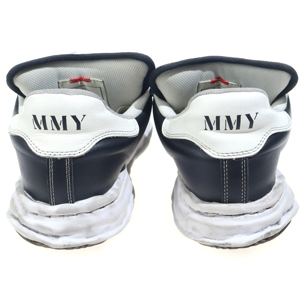MIHARA YASUHIRO(ミハラヤスヒロ) BLAKEY PUFFER LOW ブレイキー パッファーレザーローカットスニーカー ブラック A12FW723