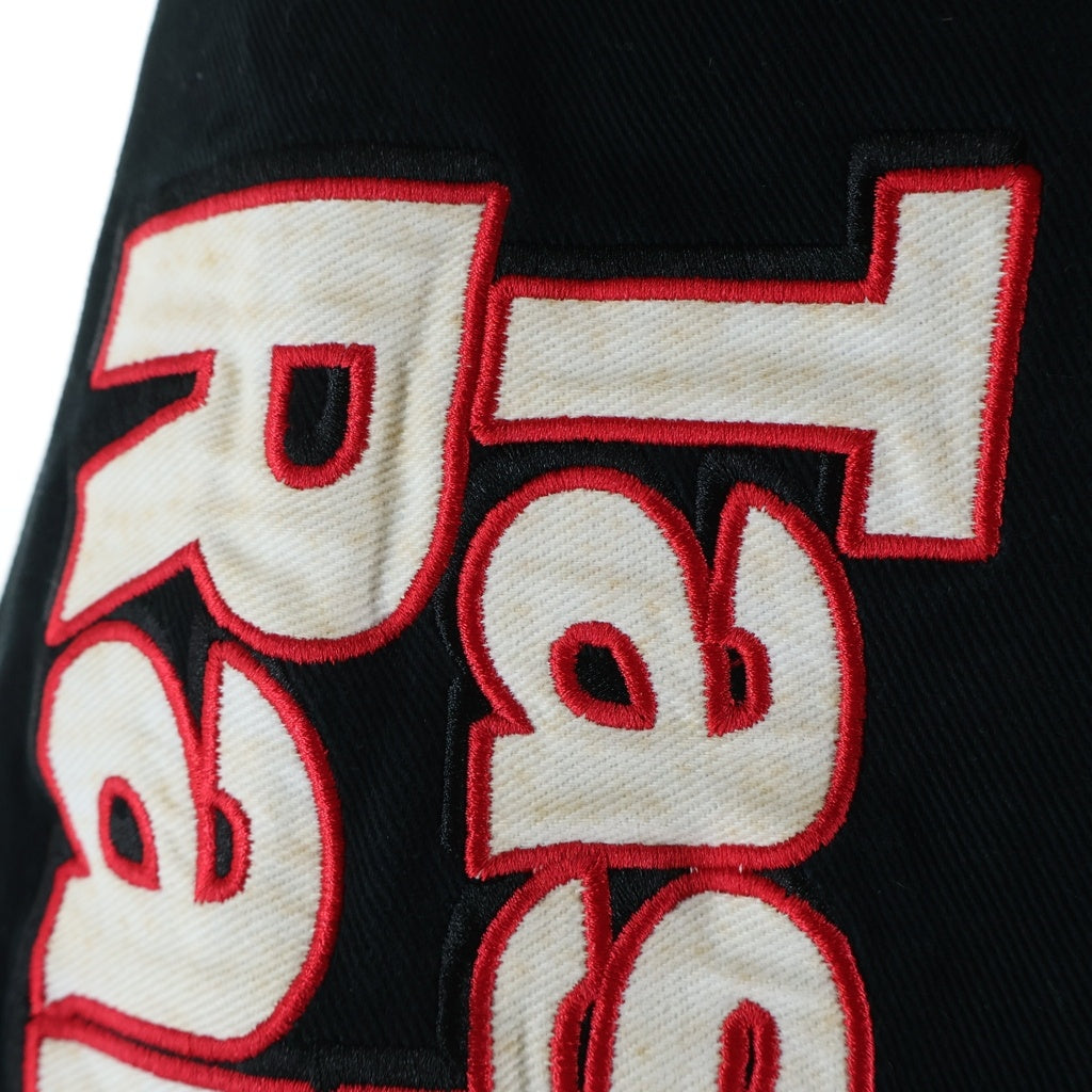 SUPREME(シュプリーム) 21AW ×MITCHELL&NESS ×Skittles ×ミッチェルアンドネス ×スキットルズ ロゴ刺繍パッチ 中綿バーシティージャケット マルチカラー