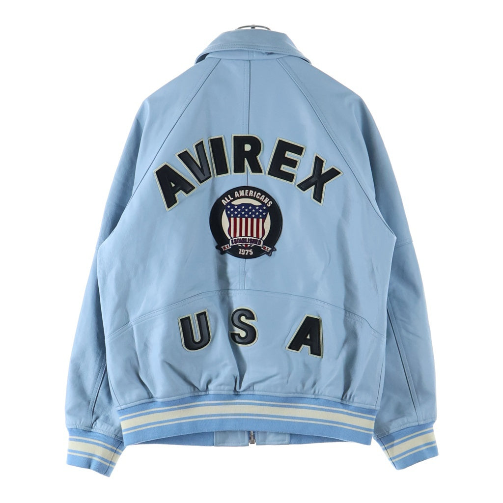 AVIREX(アヴィレックス) LIGHT SIGNATURE VARSITY JACKET ライトシグネチャーバーシティジャケット ブルー 783-4950016-113