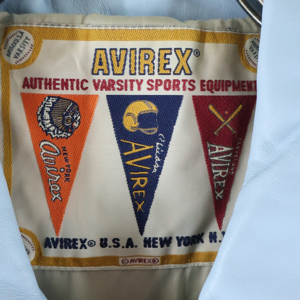 AVIREX(アヴィレックス) LIGHT SIGNATURE VARSITY JACKET ライトシグネチャーバーシティジャケット ブルー 783-4950016-113