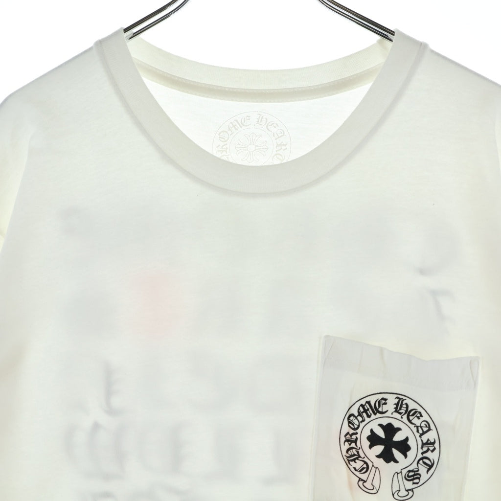 CHROME HEARTS(クロムハーツ) MADE IN HOLLYWOOD TEE メイドインハリウッド 両面プリントクルーネック半袖Tシャツカットソー ホワイト