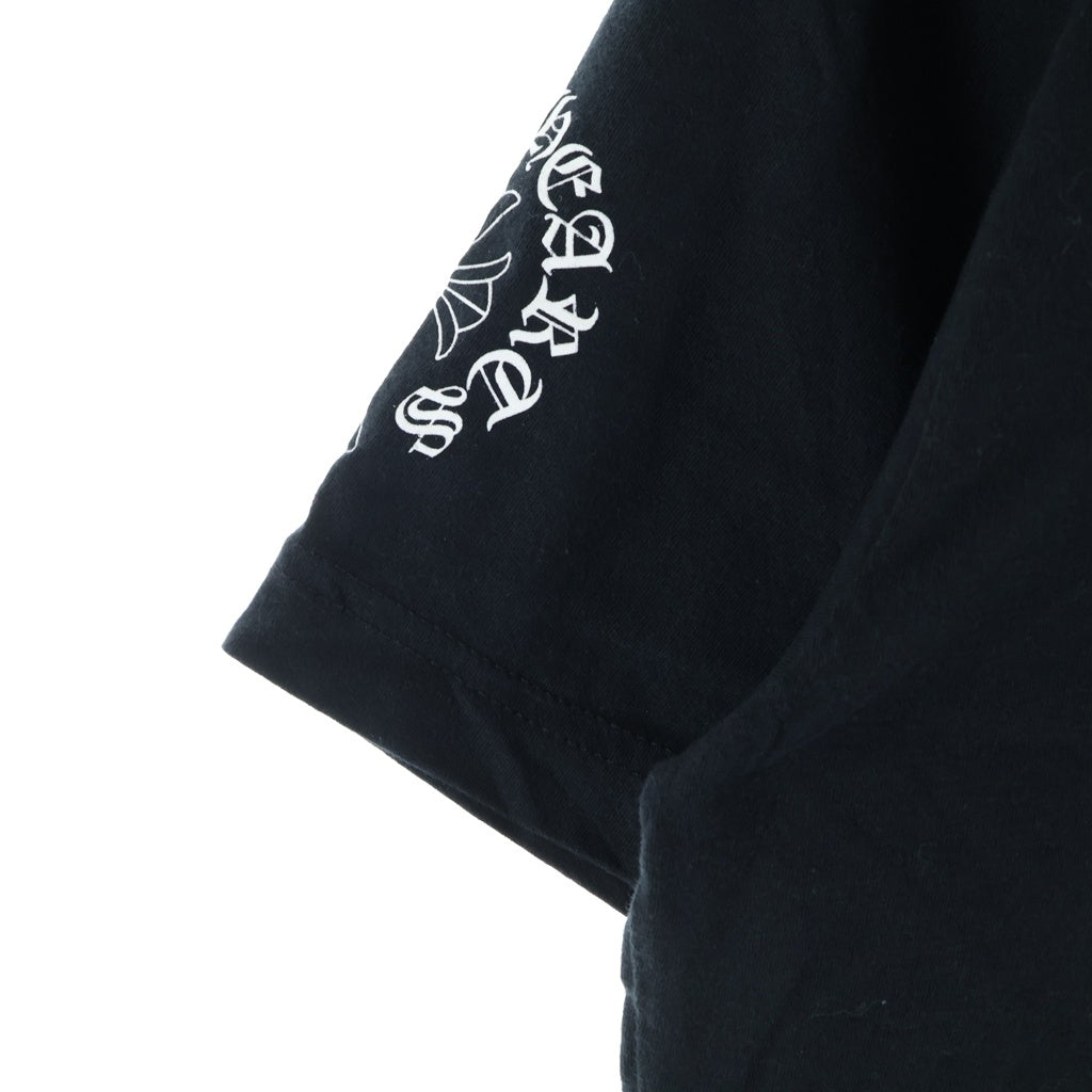 CHROME HEARTS(クロムハーツ) Neck Logo S/S TEE CHクロスプリント クルーネック半袖Tシャツカットソー ブラック