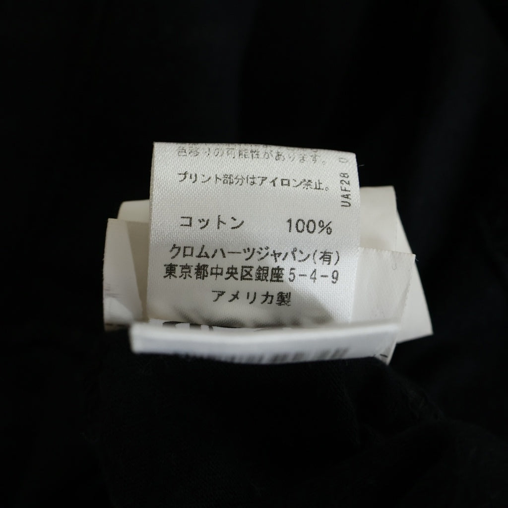 CHROME HEARTS(クロムハーツ) Neck Logo S/S TEE CHクロスプリント クルーネック半袖Tシャツカットソー ブラック