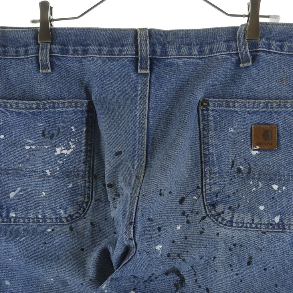 CARHARTT(カーハート) Double Knee Denim Work Pants ダブルニー ジップフライ ペインテッド デニムパンツ インディゴ