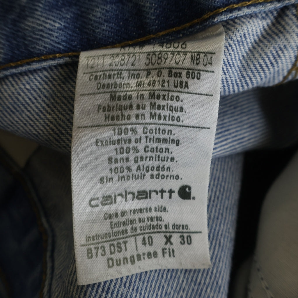 CARHARTT(カーハート) Double Knee Denim Work Pants ダブルニー ジップフライ ペインテッド デニムパンツ インディゴ